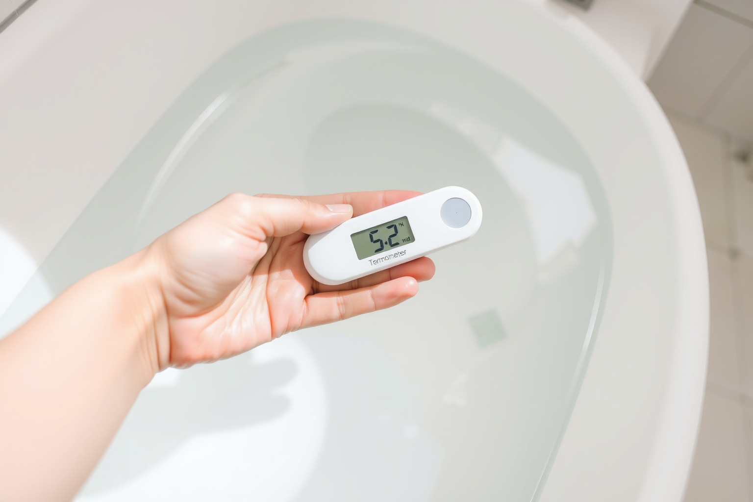 A babafürdő hőmérséklete 37°C körül ideális és biztonságos.