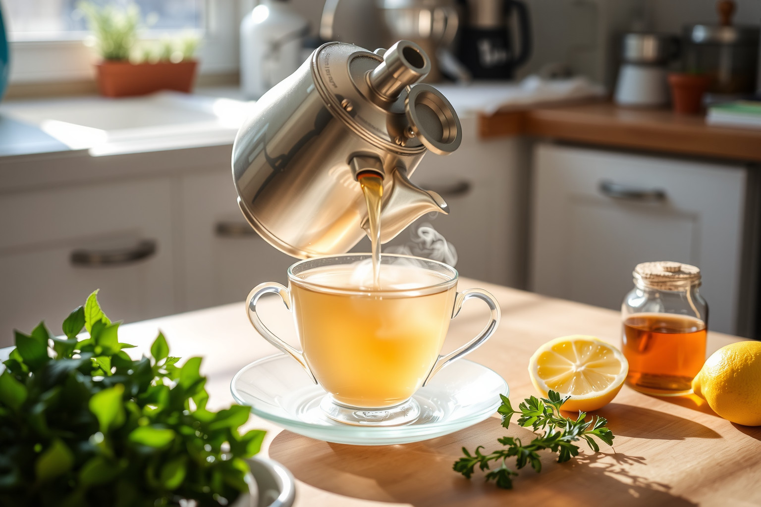A megfelelő hőmérséklet kiemeli a tea ízvilágát és nyugtat.