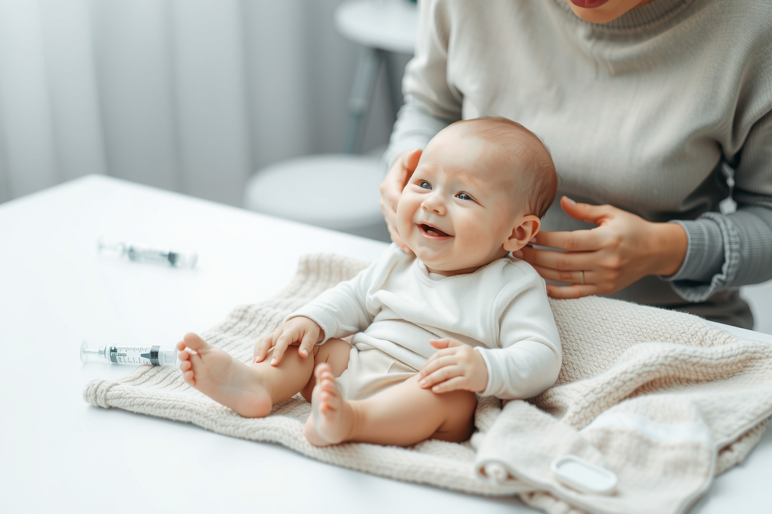 A baba oltásai megóvják az egészségét a súlyos betegségektől.