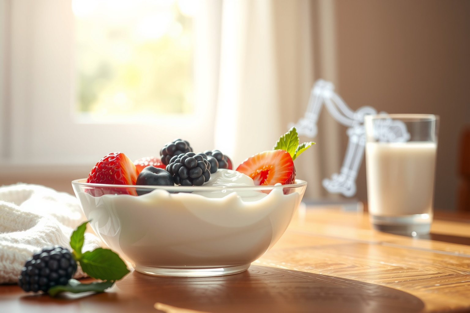 A görög joghurt gazdag kalciumban és D-vitaminban a csontokért.