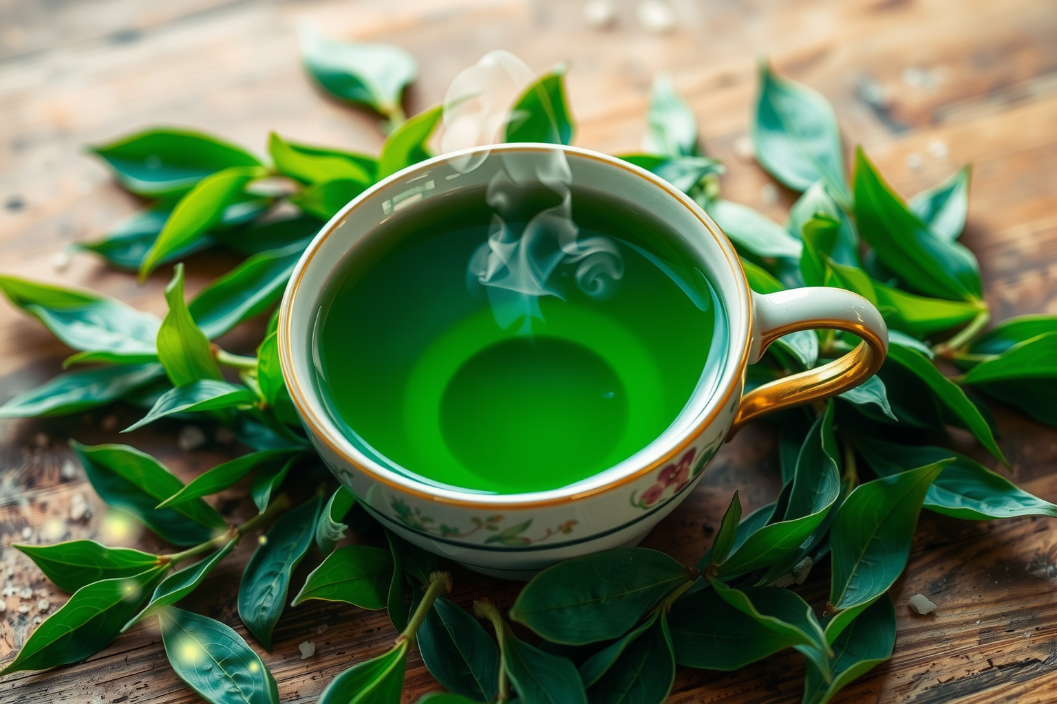 A zöld tea polifenoljai hatékonyan semlegesítik a szabad gyököket.
