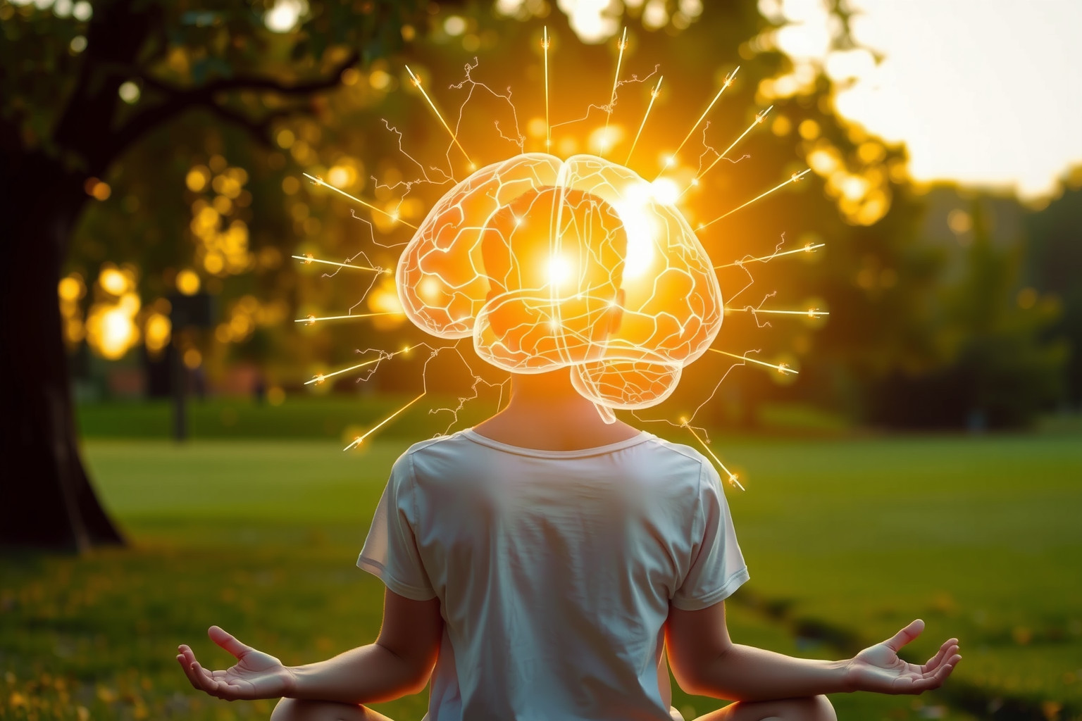 A meditáció csökkenti a stresszhormonokat, javítva az agyműködést.