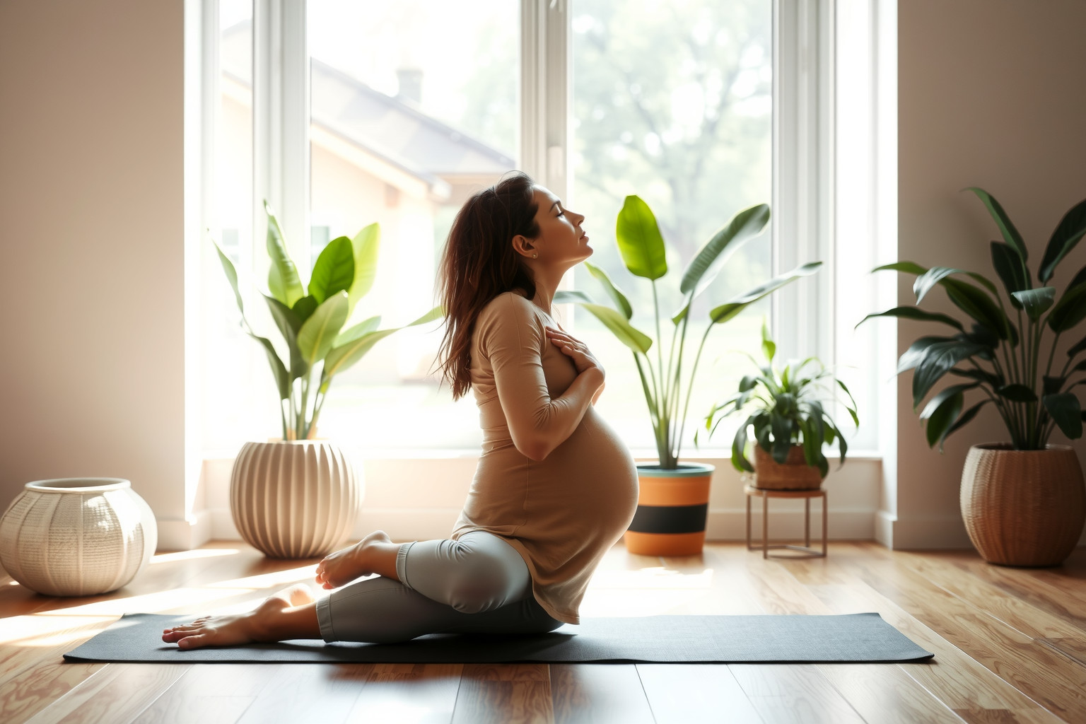 A Pranayama segít csökkenteni a terhességi stresszt és fáradtságot.