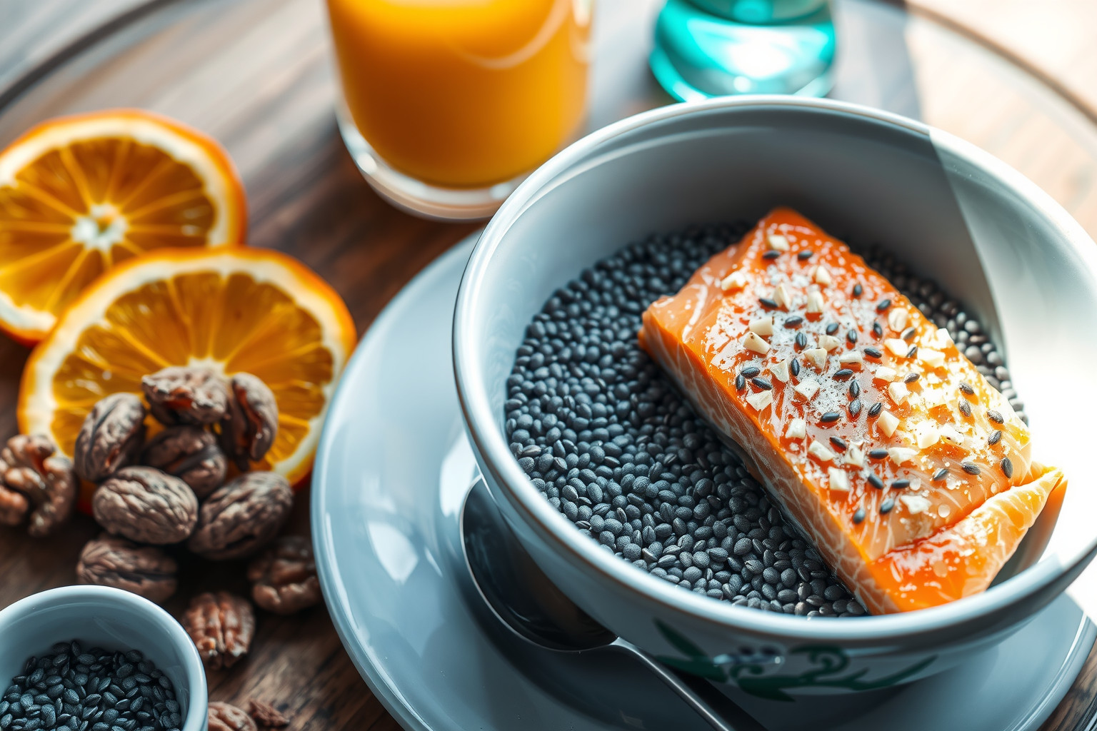 Omega-3 zsírsavak táplálják a hajat és mélyen hidratálják a bőrt.