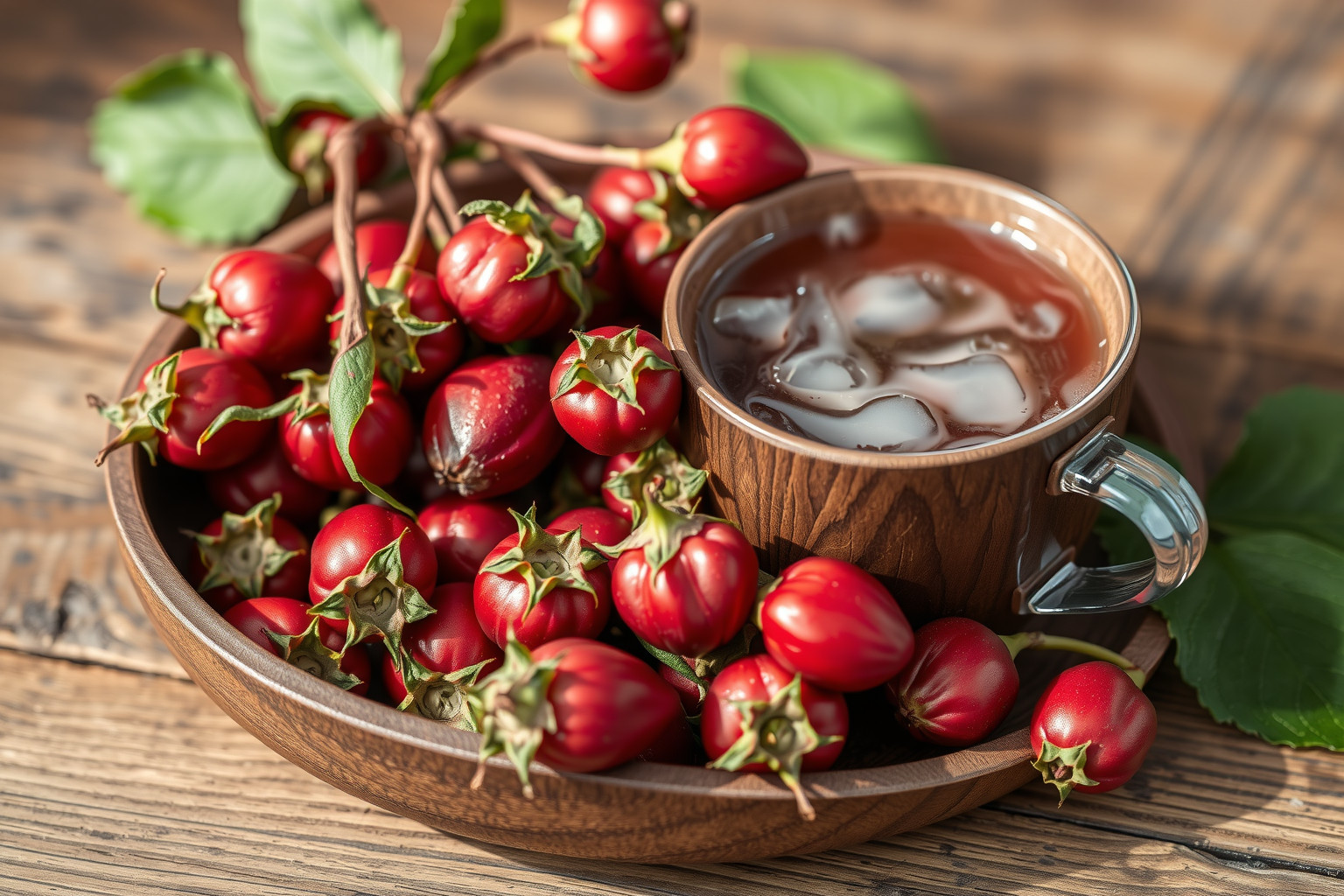A csipkebogyó tea gazdag C-vitaminban, erősíti az immunrendszert.