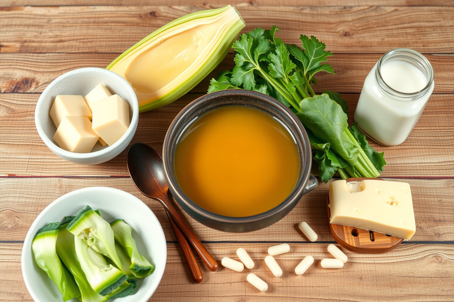 A miso gazdag K2-vitaminban, támogatja a csontok egészségét.