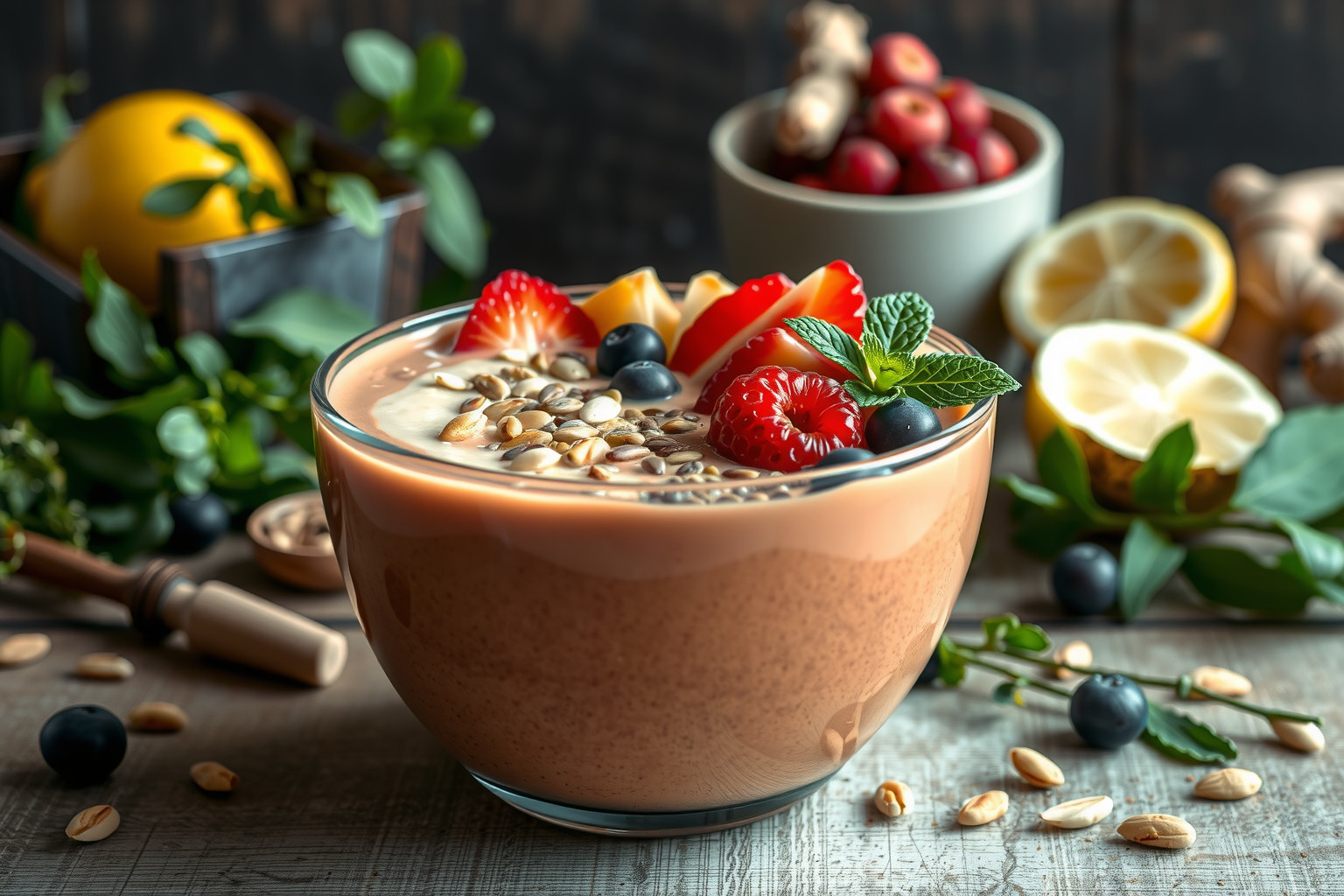 A smoothie bowl rostjai serkentik az emésztést és anyagcserét.