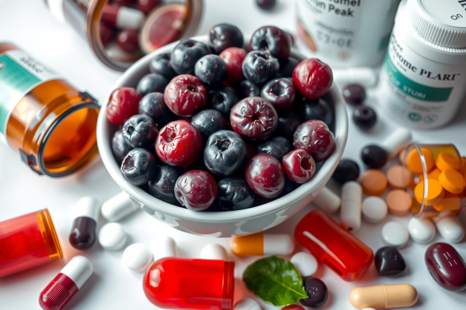 Az açaí véralvadásgátlóval kölcsönhatásba léphet, vérzés veszélyével.