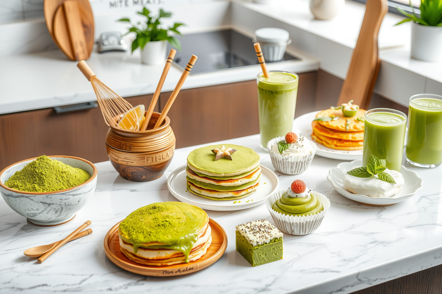 A matcha tea krémes smoothie-k és sütemények különleges alapanyaga.