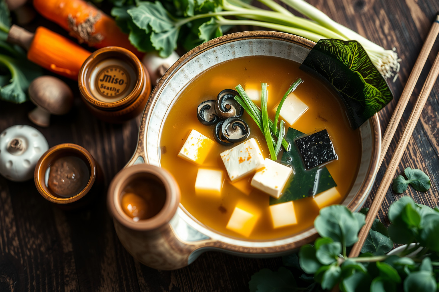 A miso umami ízzel gazdagítja a vegán ételeket természetesen.