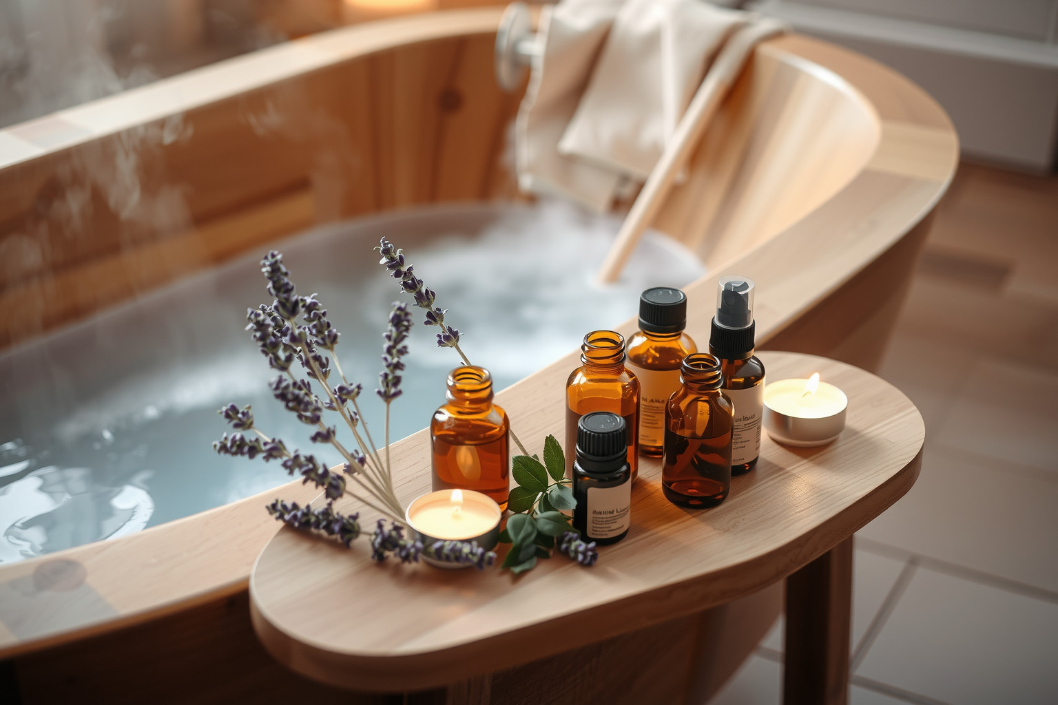 Az illóolajok kombinálása fokozza az aromaterápia relaxáló hatását.