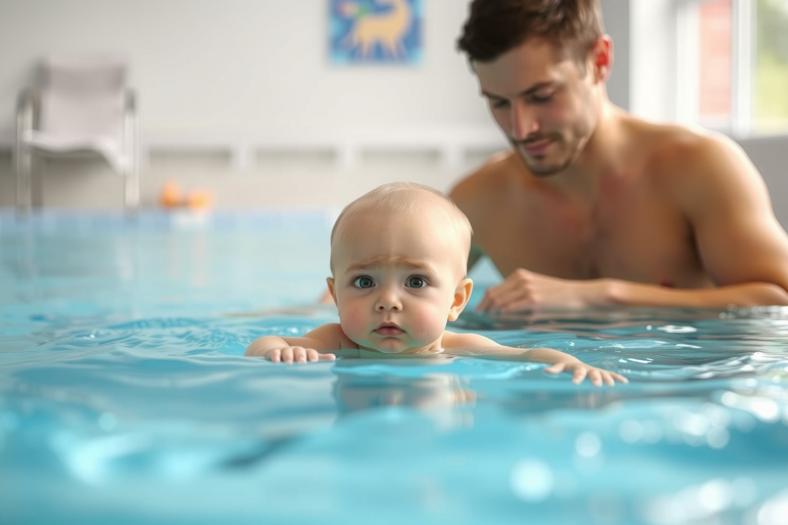 A baba jelzéseinek figyelmen kívül hagyása stresszt okozhat úszás közben.
