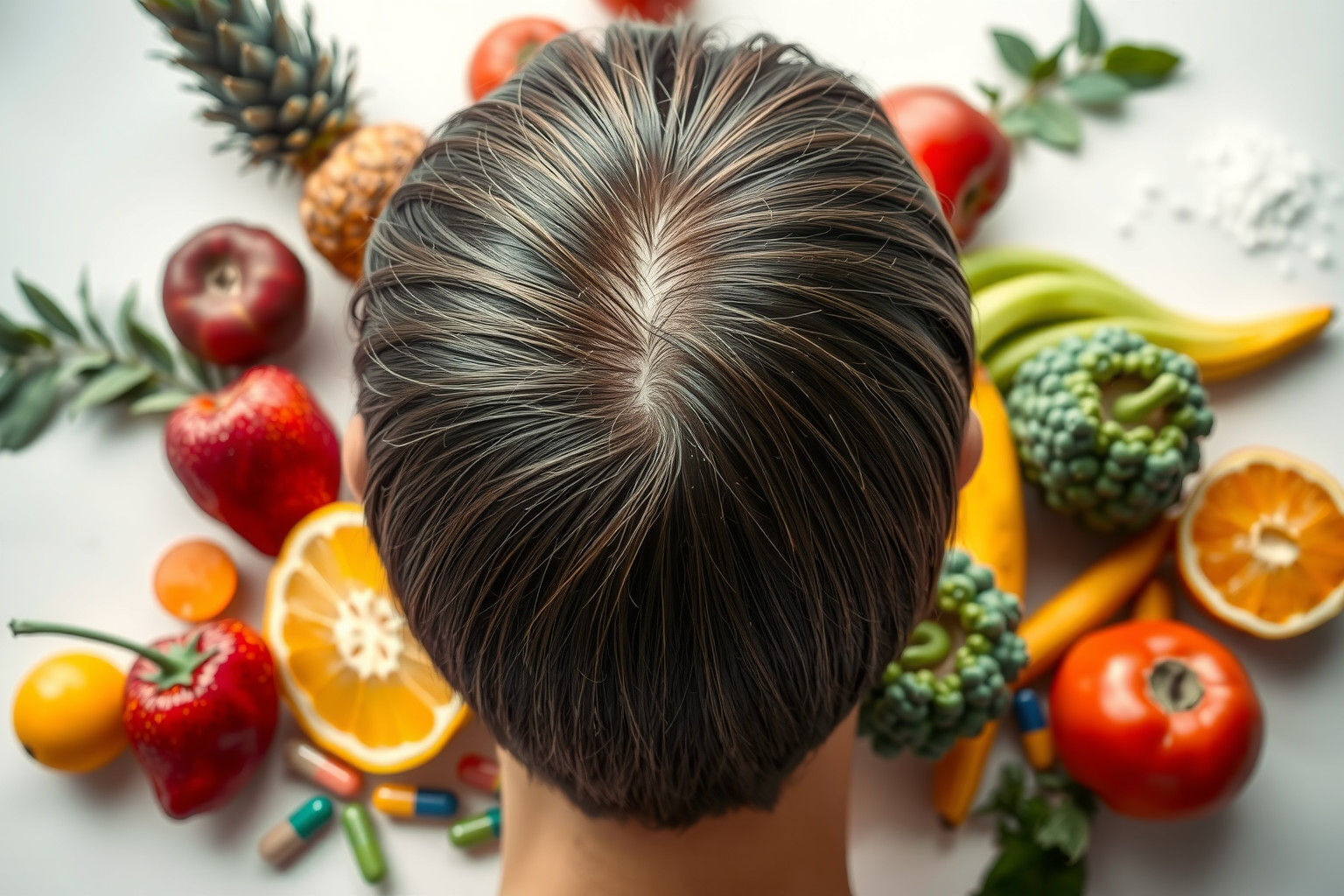A biotin és C-vitamin elősegíti a haj egészséges növekedését.