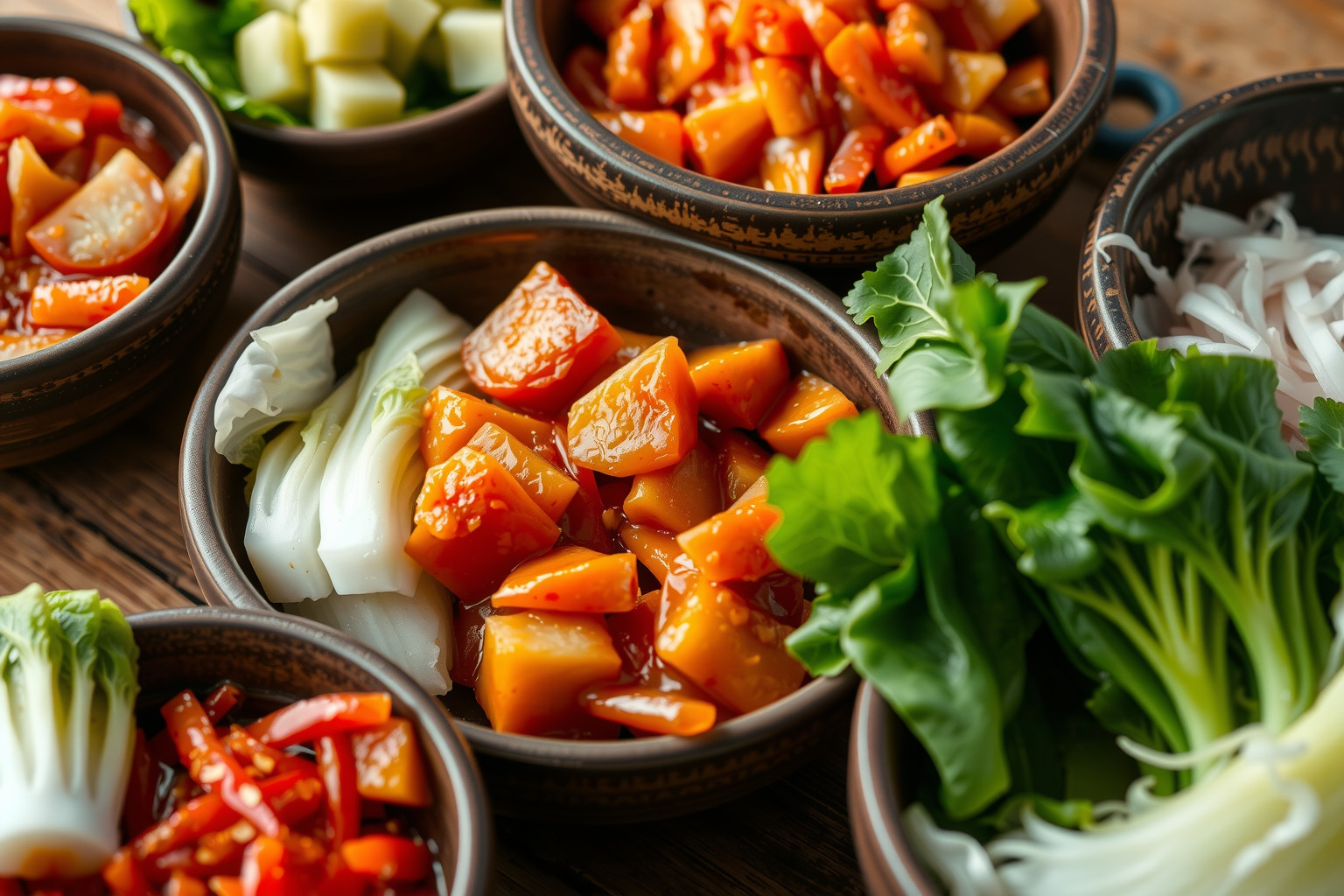 A hagyományos napa káposzta kimchi a legnépszerűbb változat.