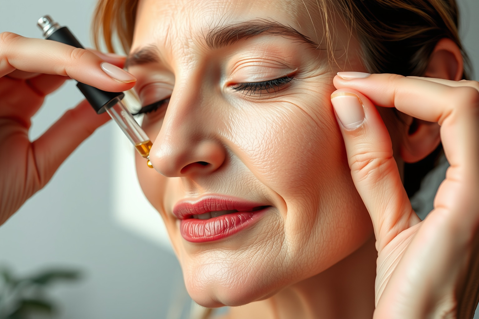 Az anti-aging szérumok fokozzák az érett bőr feszességét.