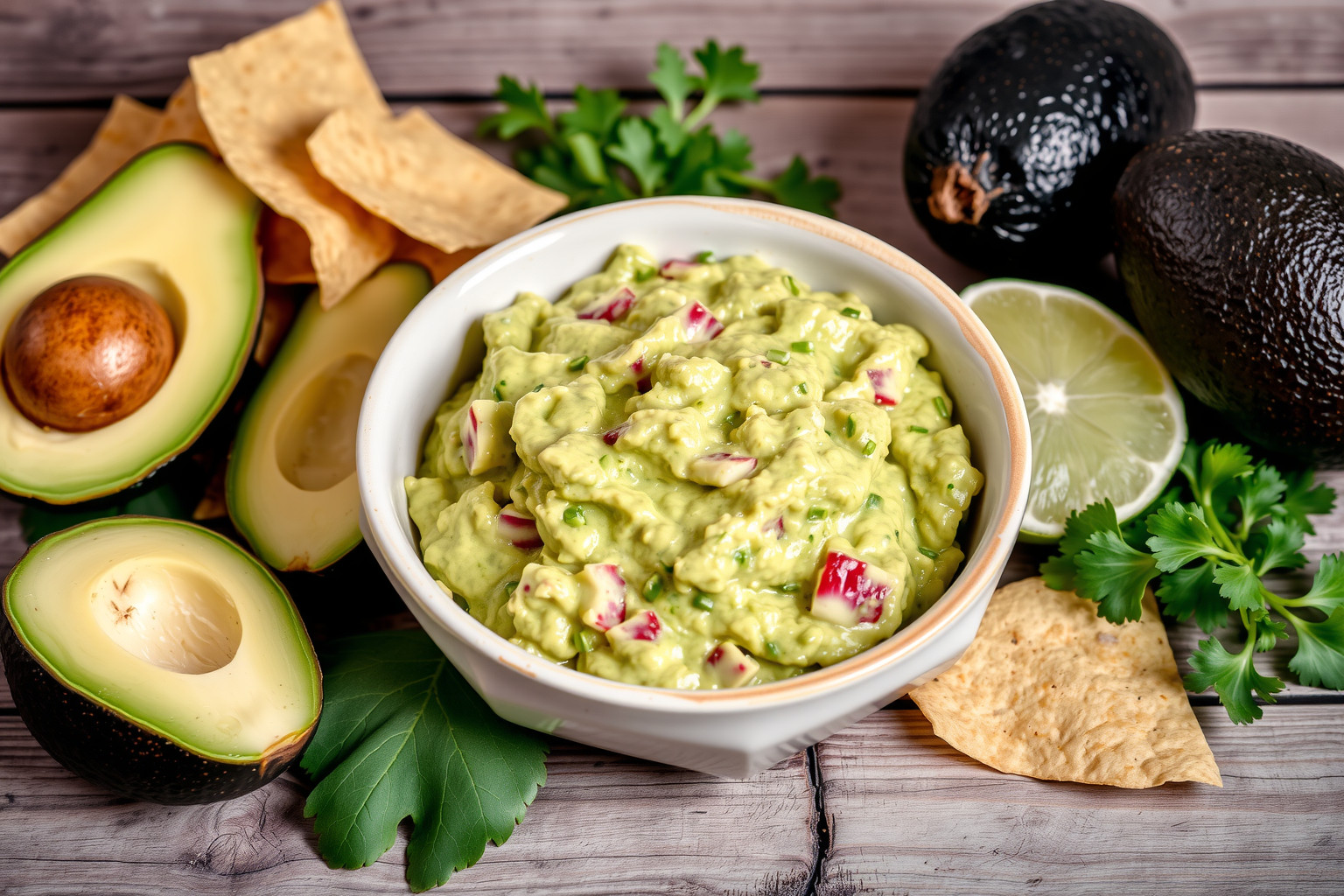 A guacamole az avokádó szívbarát zsírok gazdag forrása.