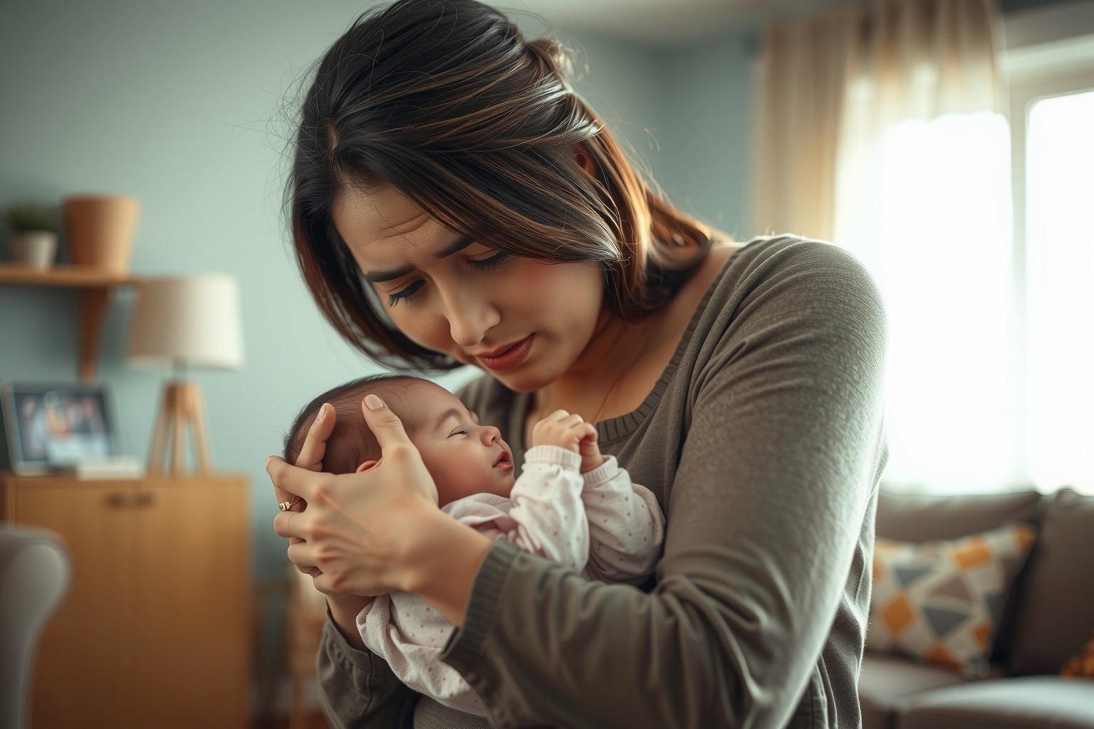 A baba egészsége iránti aggodalom természetes anyai reflex.