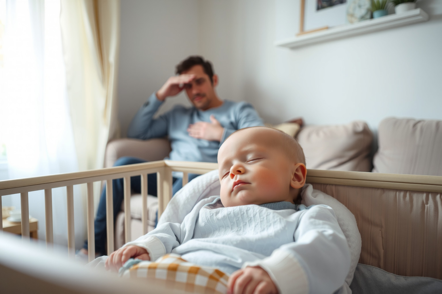A baba alvási ciklusai miatt a szülők gyakran kialvatlanok.