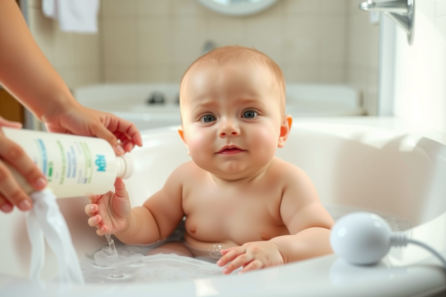Mindig ellenőrizd a vízhőmérsékletet a baba biztonsága érdekében!