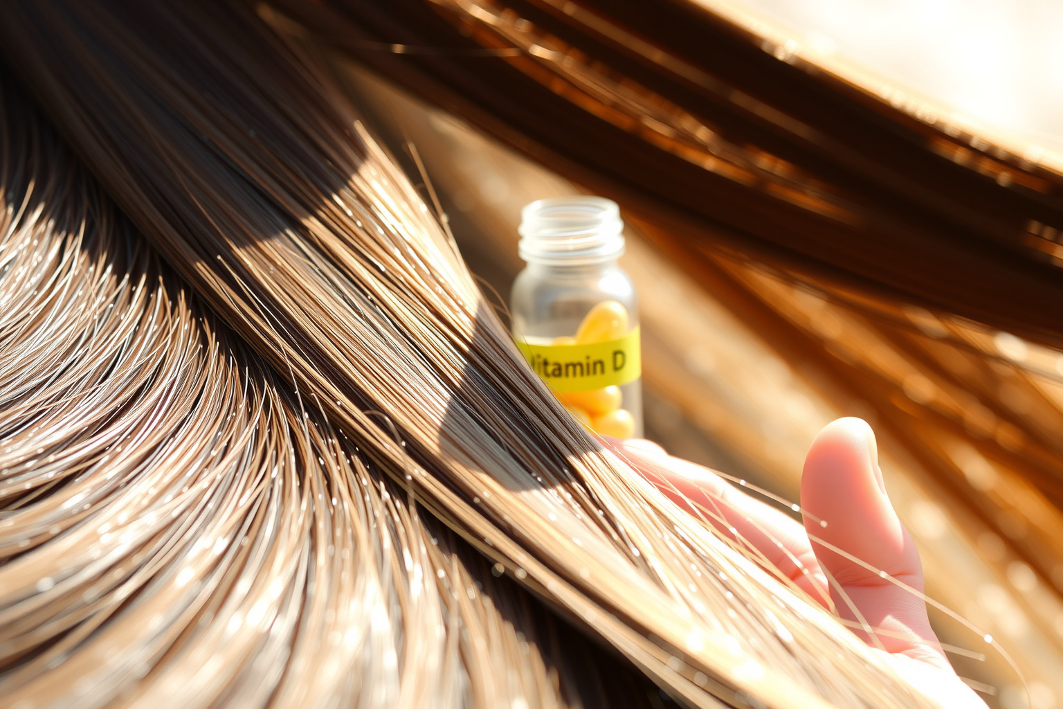 A D-vitamin serkenti a hajhagymák növekedését és megelőzi hajhullást.