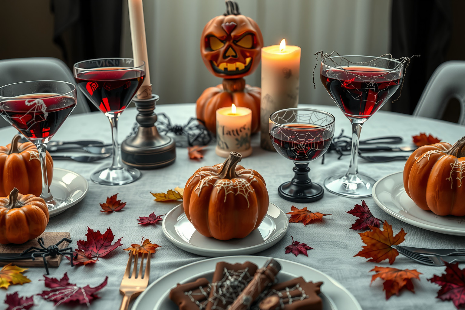 A Halloween tematikájú ételek fokozzák a romantikus borzongást.