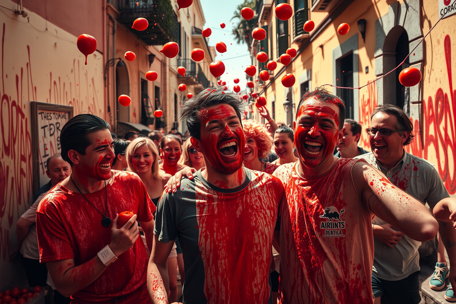 La Tomatina több tonna paradicsommal tömött, lövöldözős fesztivál.