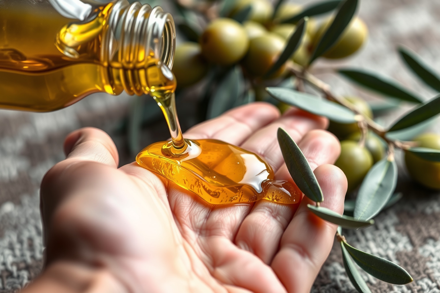 Az olívaolaj gazdag antioxidánsokban, mely hidratálja a bőrt.