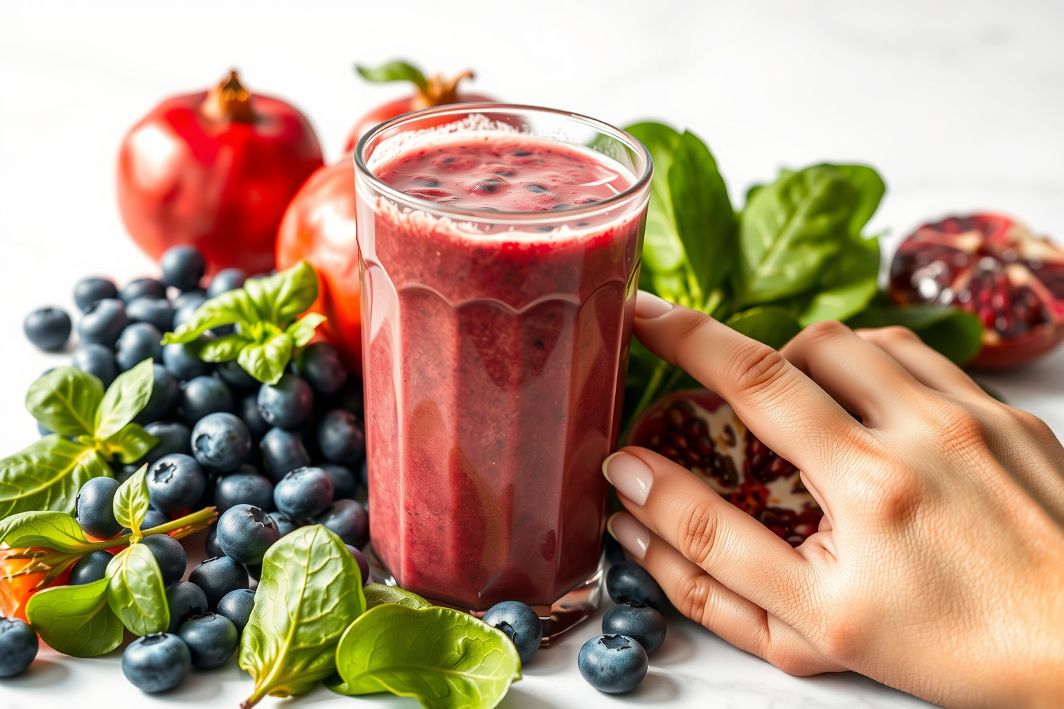 Az antioxidánsokban gazdag smoothie-k csökkentik a bőr öregedését.