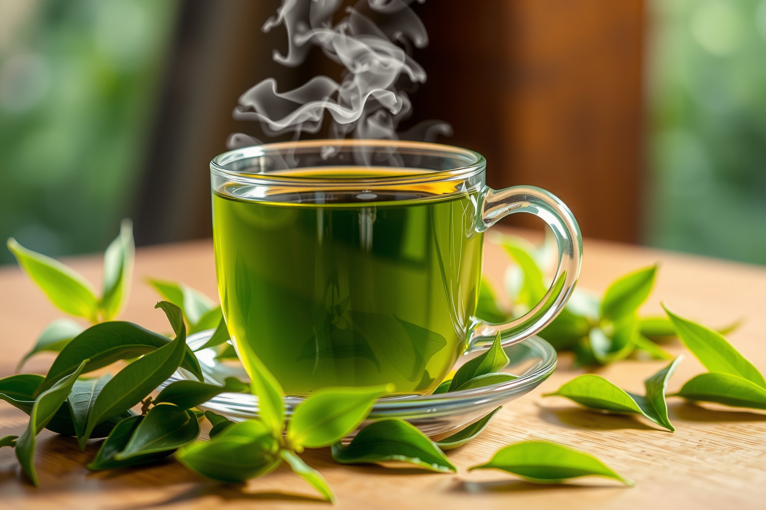 A zöld tea erős antioxidáns, segíti az anyagcserét.
