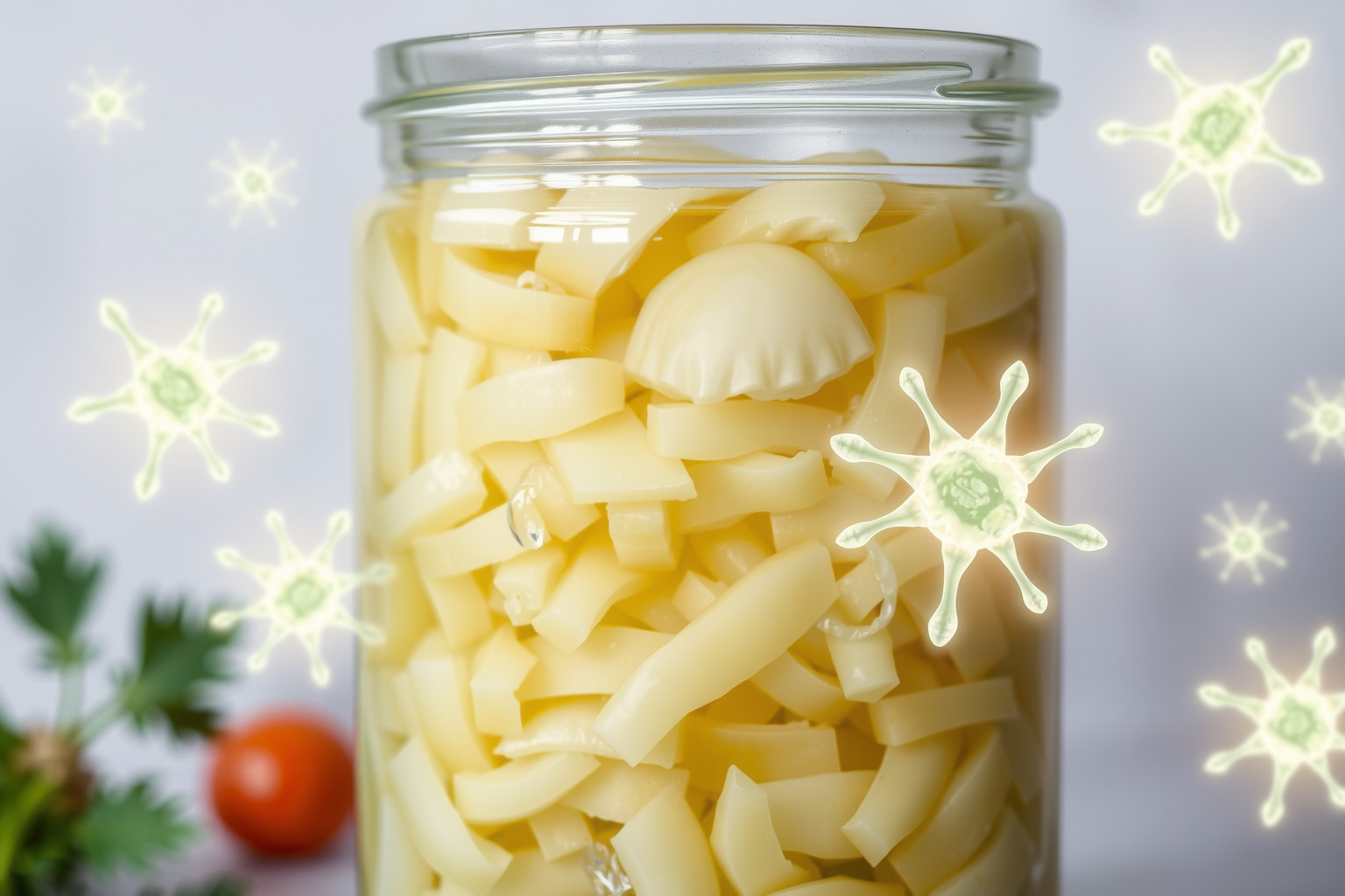 A savanyú káposzta Lactobacillus baktériumai támogatják az emésztést.