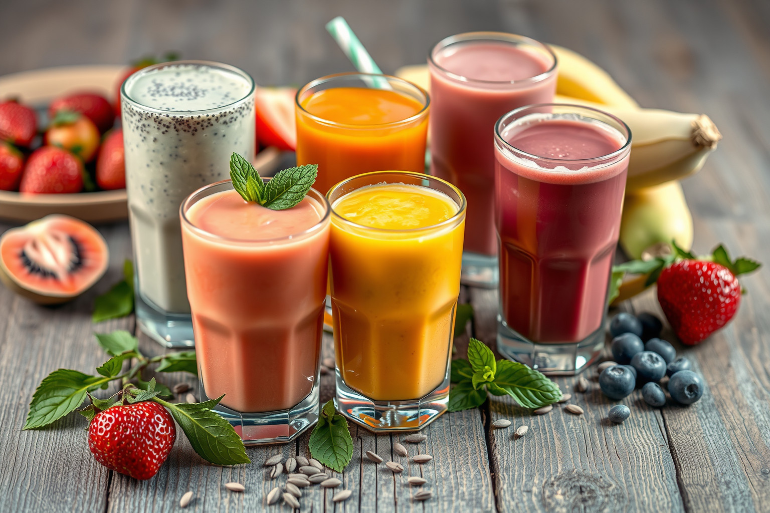 A chia mag gazdag omega-3-ban, energizáló turmixokhoz ideális.