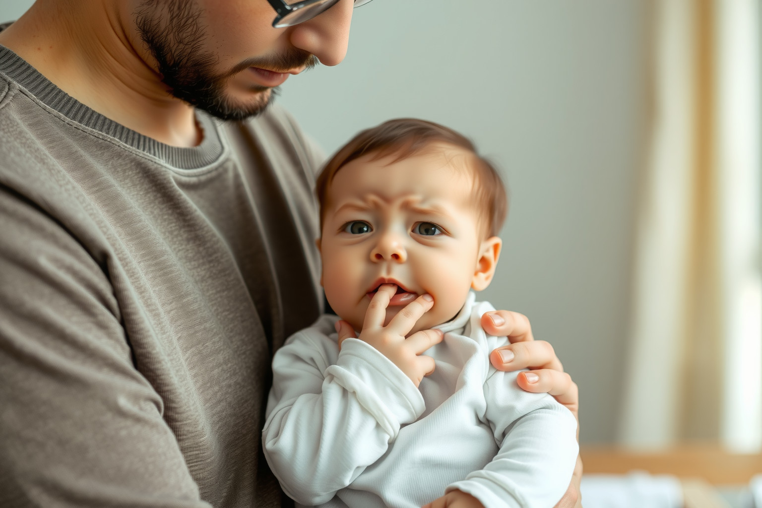 Azonnali segítség kell, ha a baba légzése nehézkes vagy szaggatott.