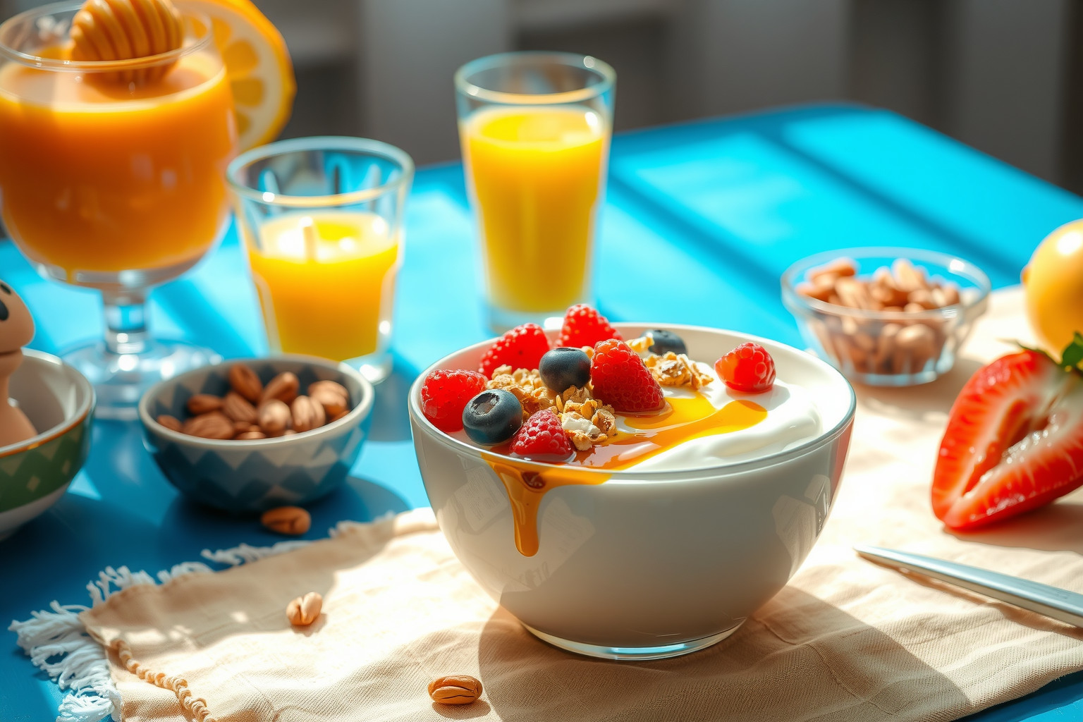A görög joghurt fehérjében gazdag, hosszú teltségérzetet biztosít.