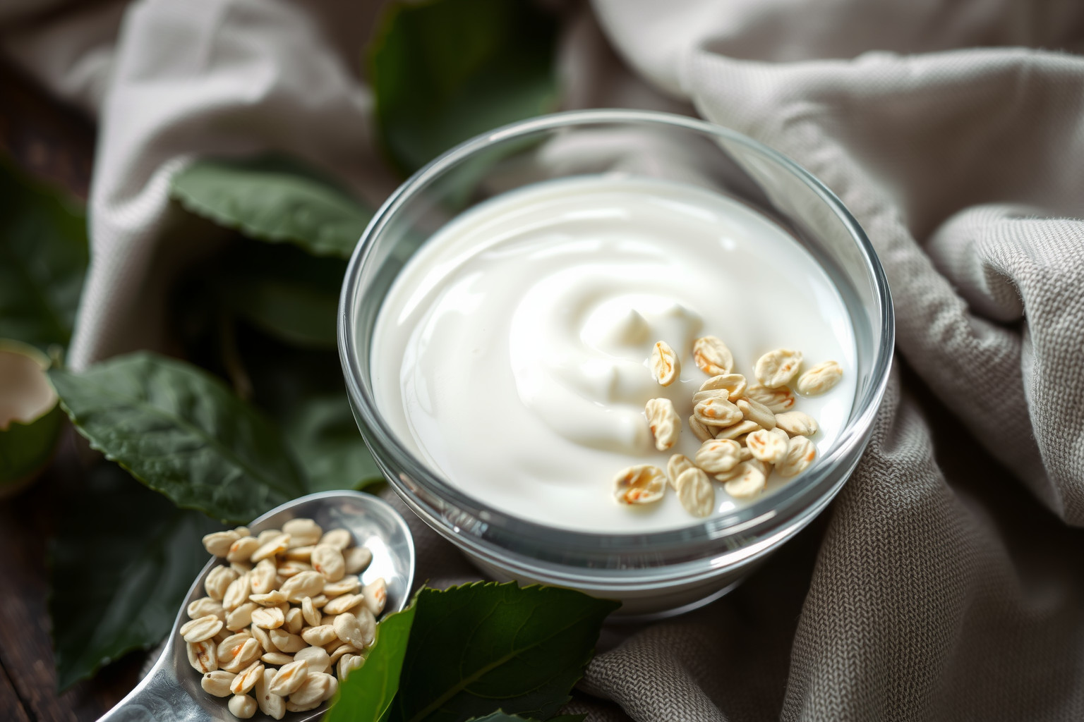 A zabpehely és joghurt természetes kíméletes hámlasztók zsíros bőrre.