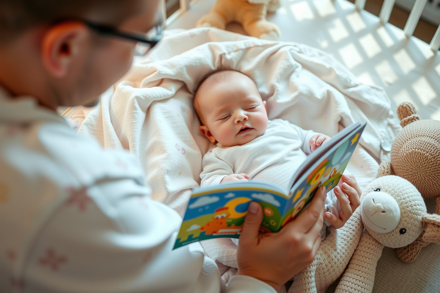 A mesehallgatás segíti a baba nyelvi és érzelmi fejlődését.