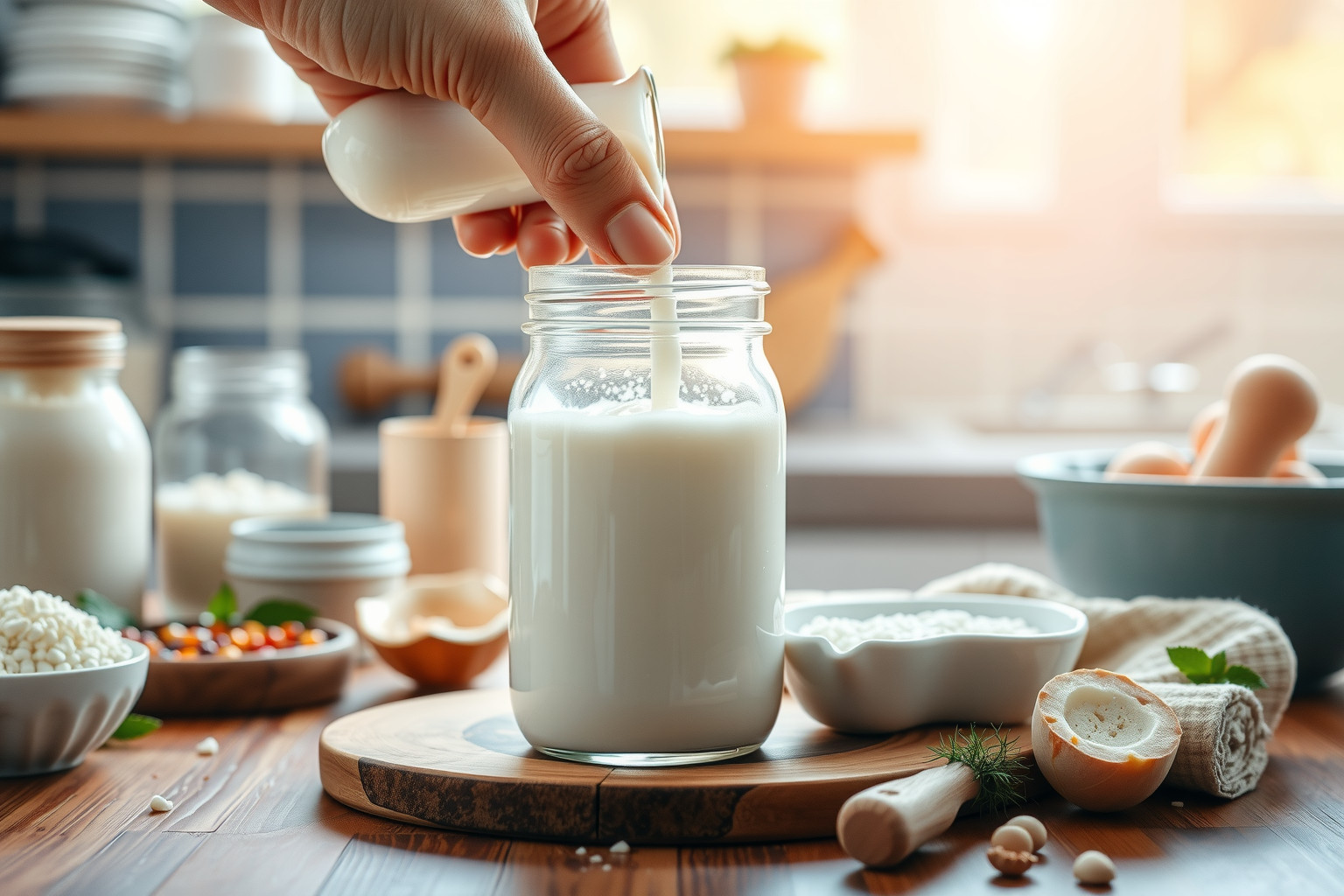 A kefir készítése otthon egyszerű, természetes probiotikumforrás.