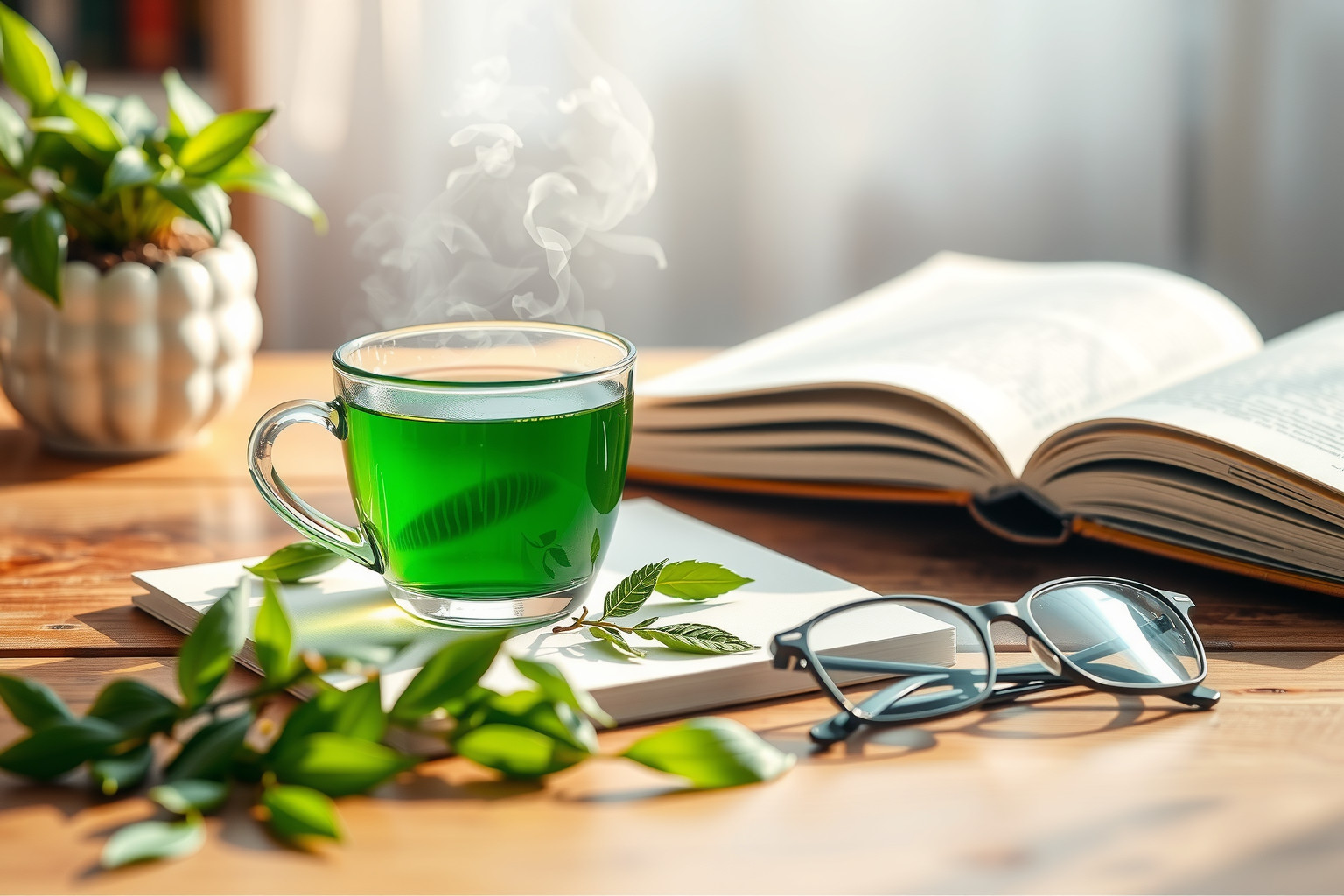 A zöld tea fokozza a memóriát és az agyi éberséget.