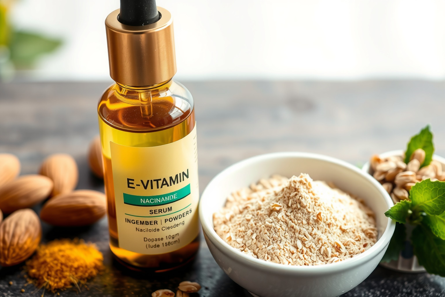 Az E-vitamin és niacinamid csökkenti a bőr pigmentfoltjait hatékonyan.