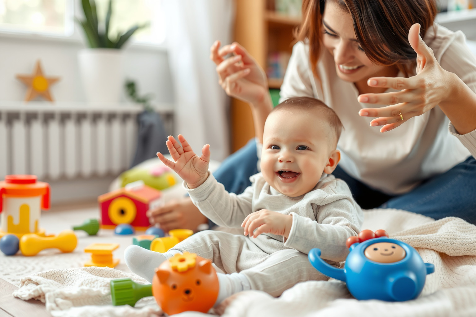 A gagyogás az első szavak előkészítője a baba nyelvi fejlődésében.