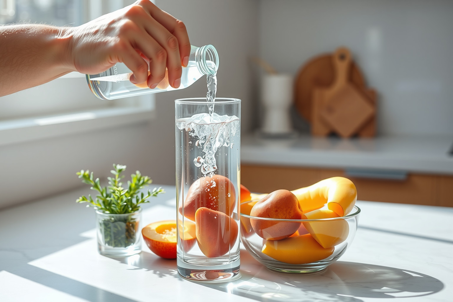 Igyál meg egy pohár vizet minden ébredéskor a hidratálásért.