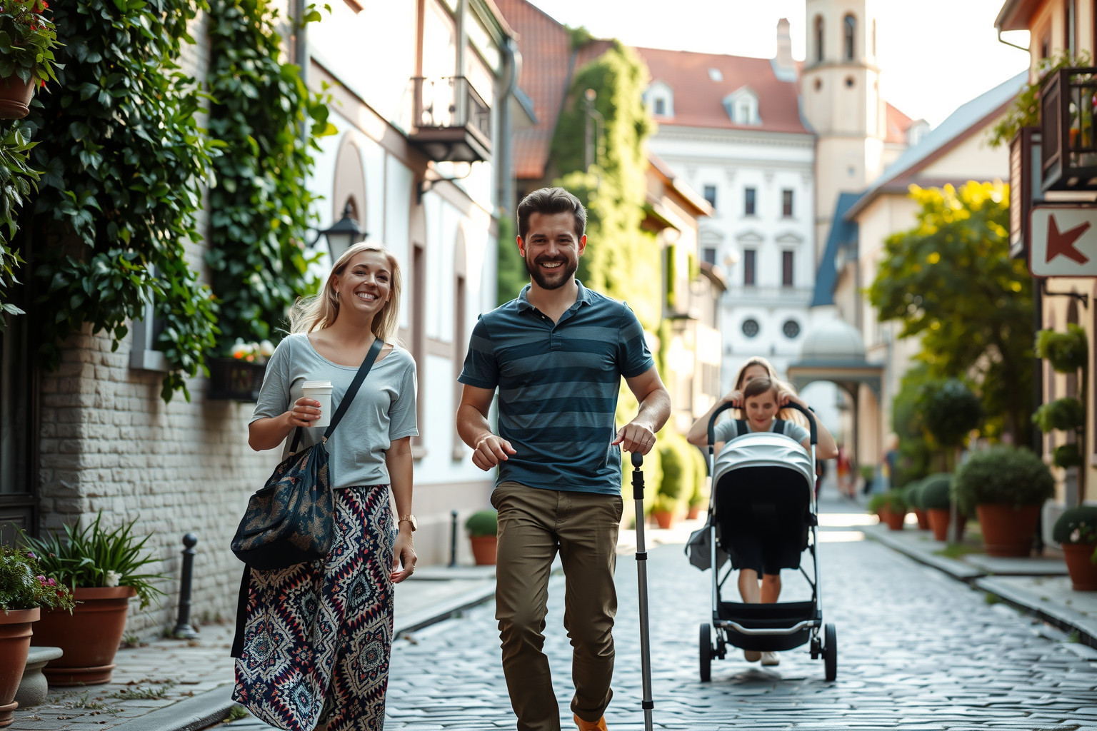 Sopron történelmi belvárosa babakocsival is könnyen bejárható.