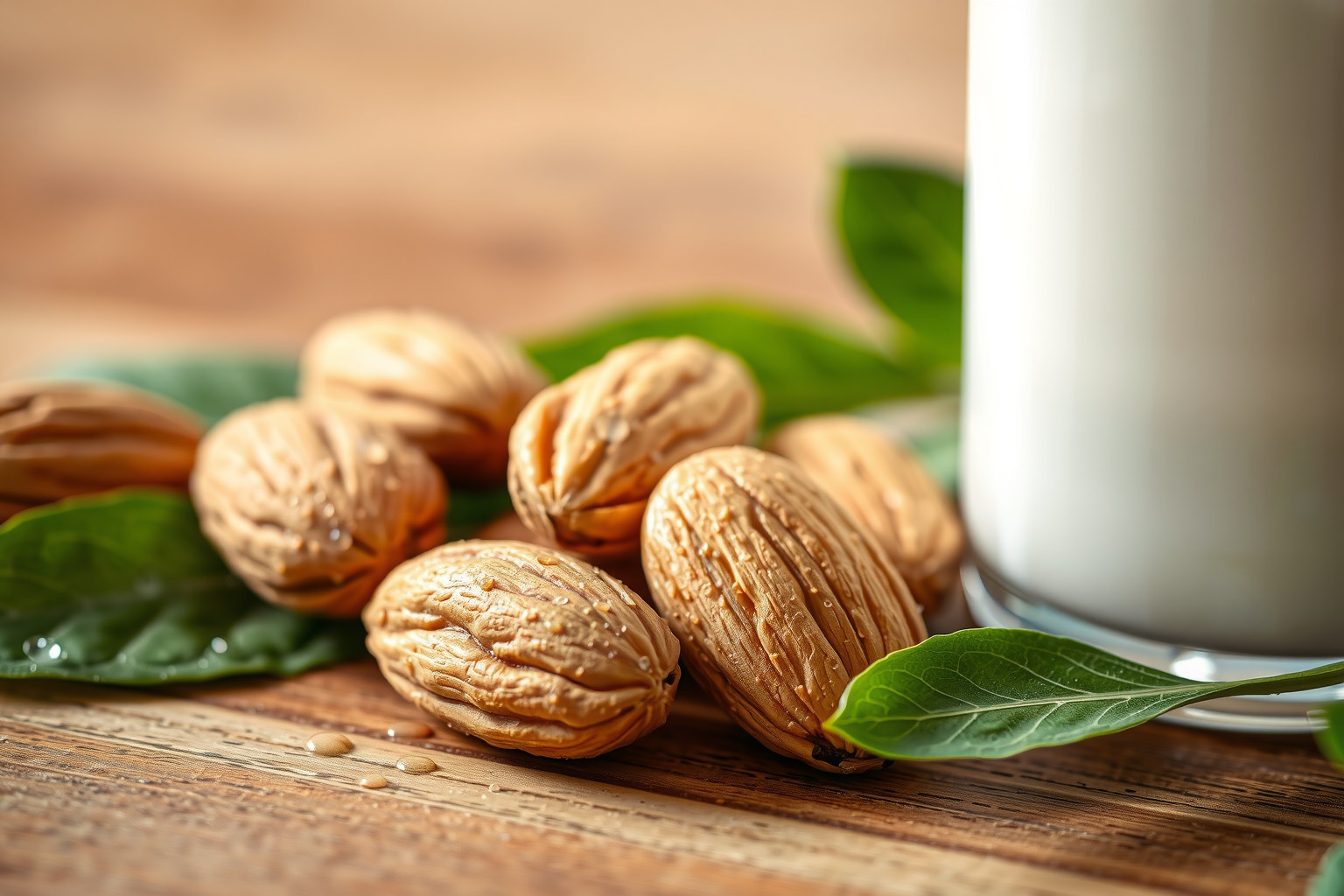 A mandula gazdag E-vitaminban, ami védi a bőrt az öregedéstől.