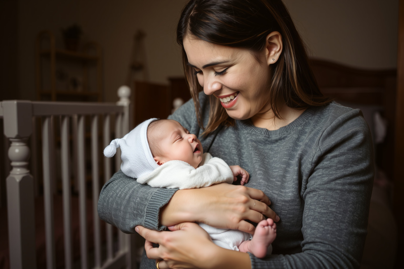 A ringatás nyugtatja a babát, elősegítve az elalvást.
