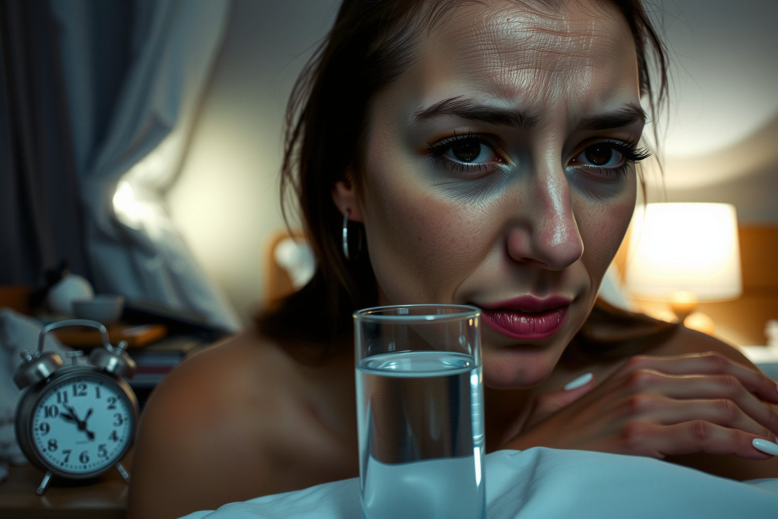 Az alváshiány és stressz intenzíven erősíti a szem alatti karikákat.