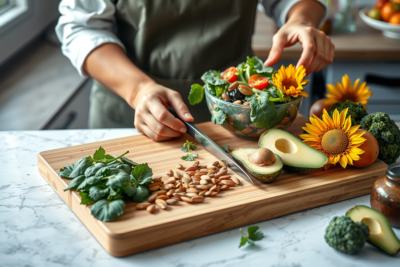 Az E-vitamin olajos magvakban könnyen beilleszthető étrendbe.