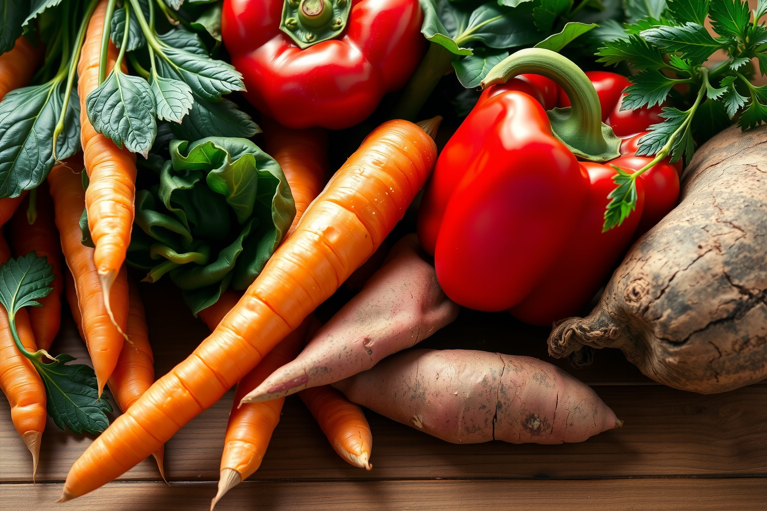 Sárgarépa karotinoidjai a természetes A-vitamin egyik leggazdagabb forrásai.