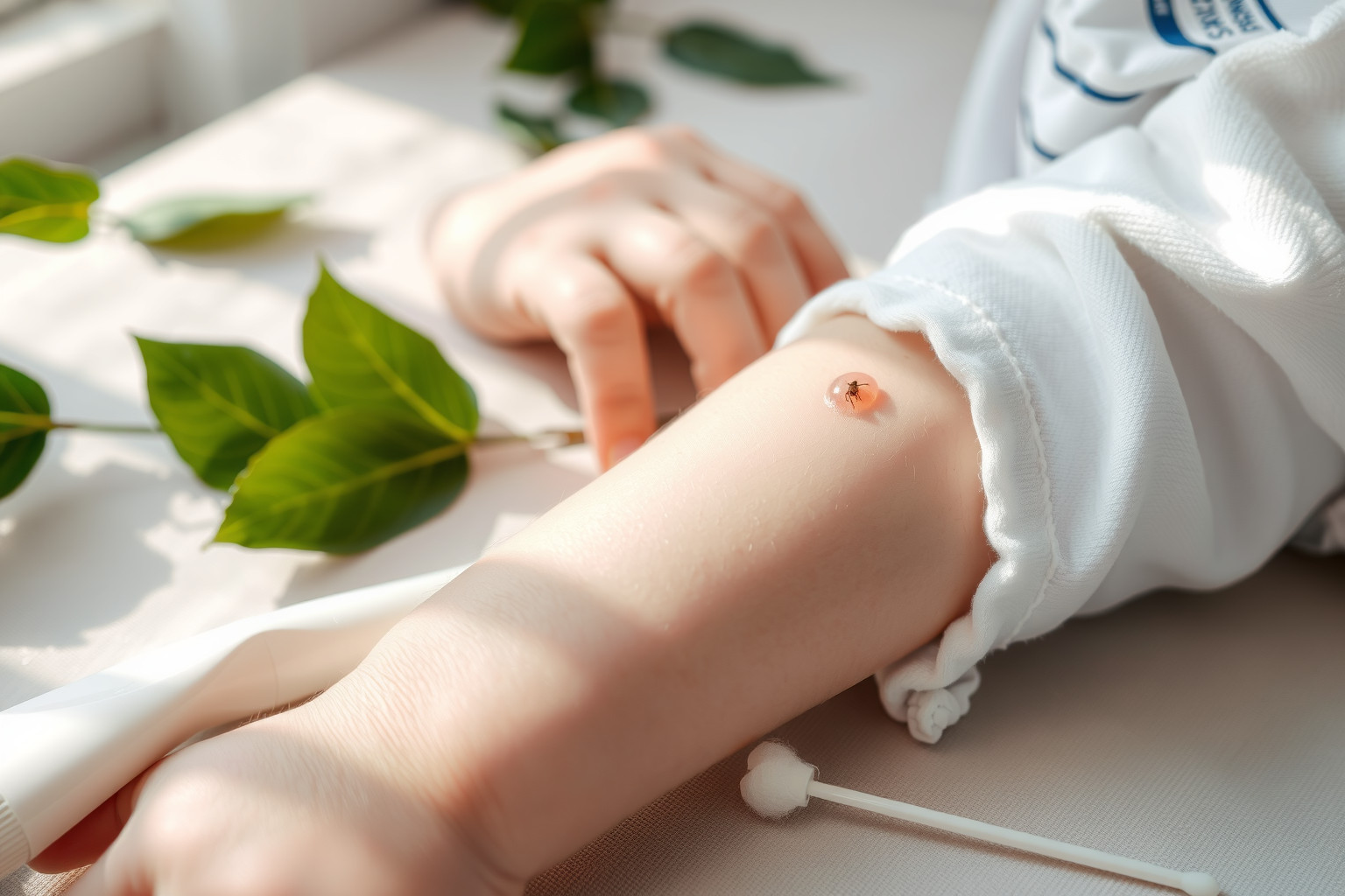 A rovarcsípések allergiás reakciót válthatnak ki csecsemőknél.