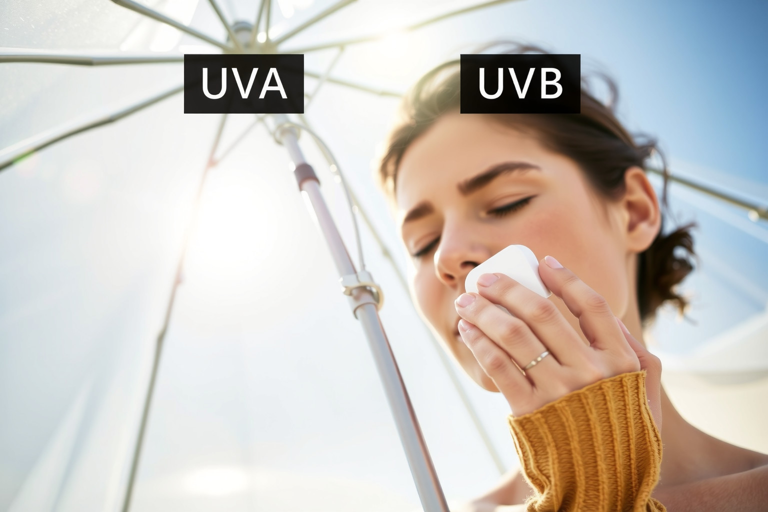 Az UVA mélyen hatol, az UVB pedig leégést okoz.