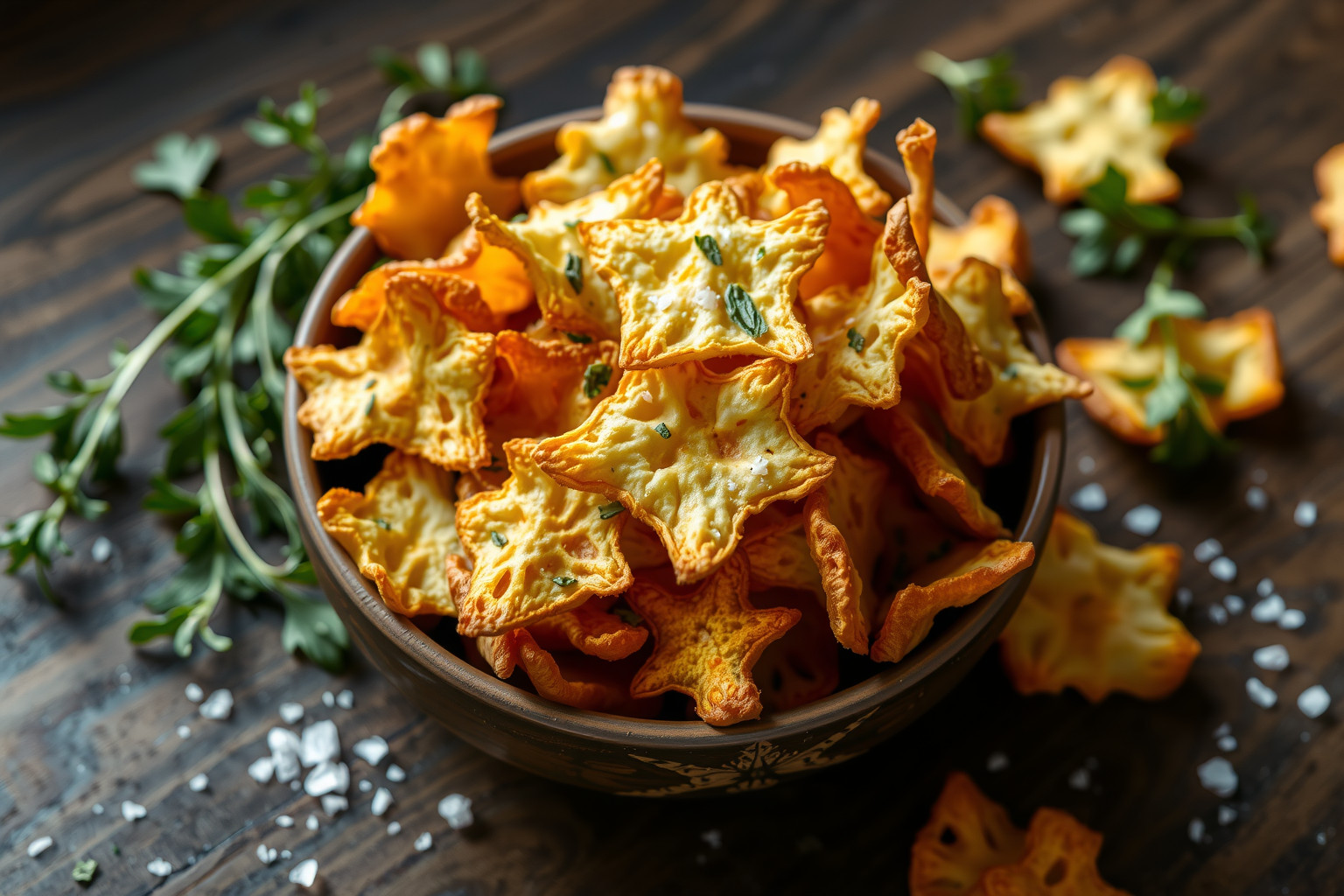 A zeller chips ropogós, alacsony kalóriatartalmú egészséges nassolnivaló.