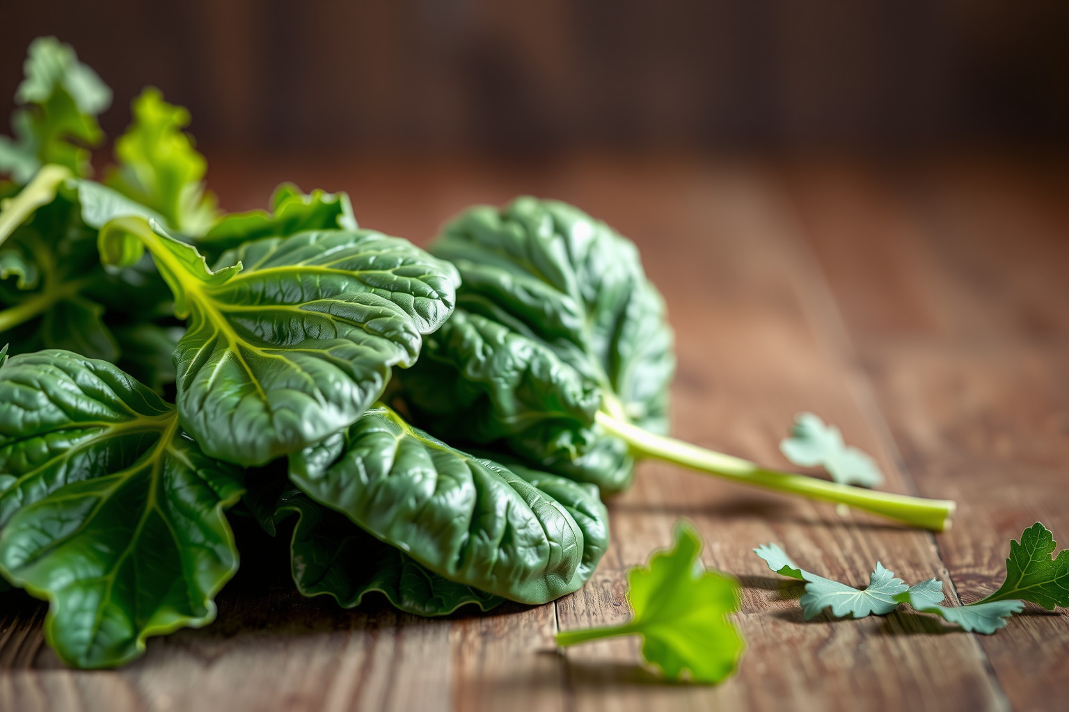 A zöld leveles zöldségek természetes E-vitamin-forrásként támogatják a bőr egészségét.